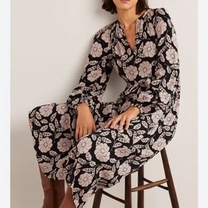 Boden Notch Neck Tiered Maxi Dress Size 10P
